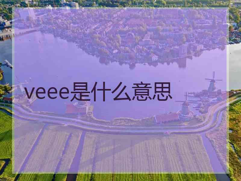 veee是什么意思