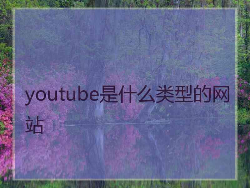 youtube是什么类型的网站