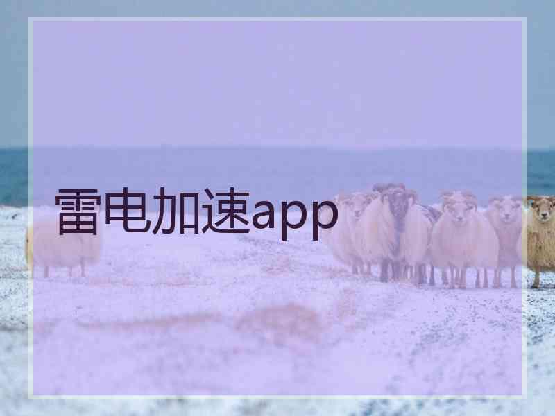 雷电加速app