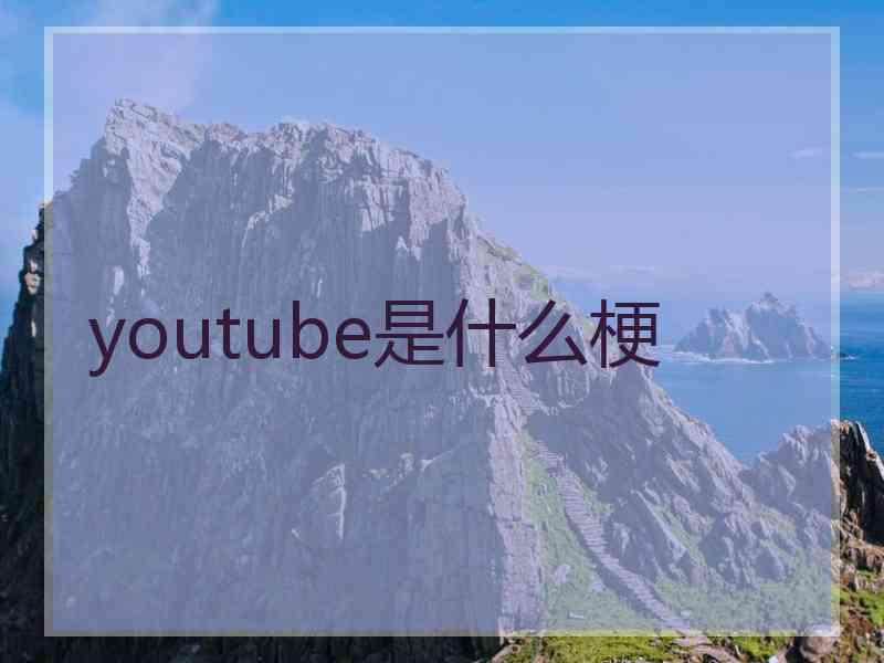 youtube是什么梗