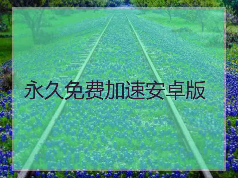 永久免费加速安卓版